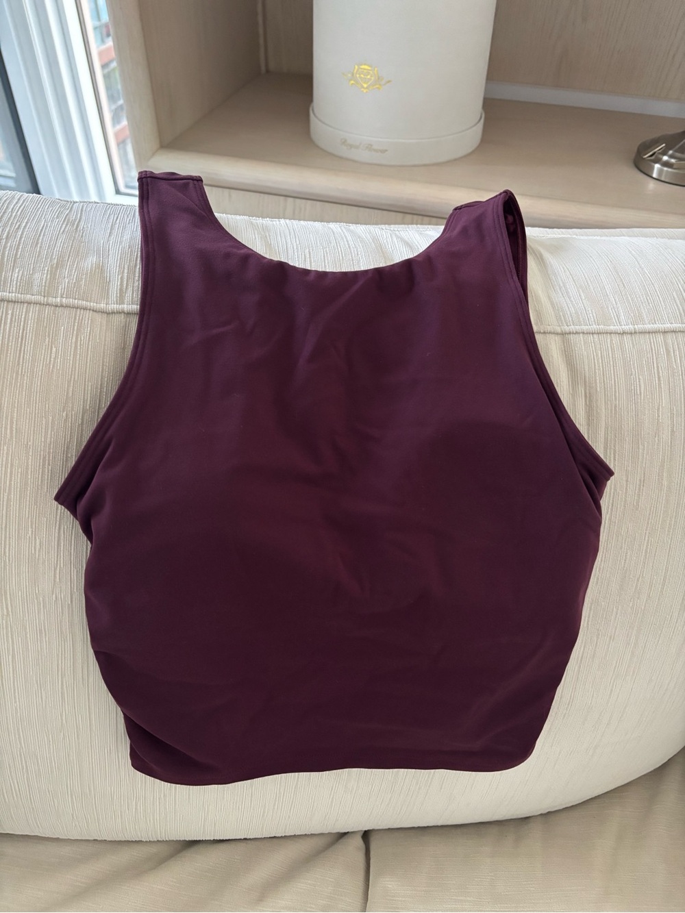 ALO Softsculpt Entice Bra Tank rich Bordeaux